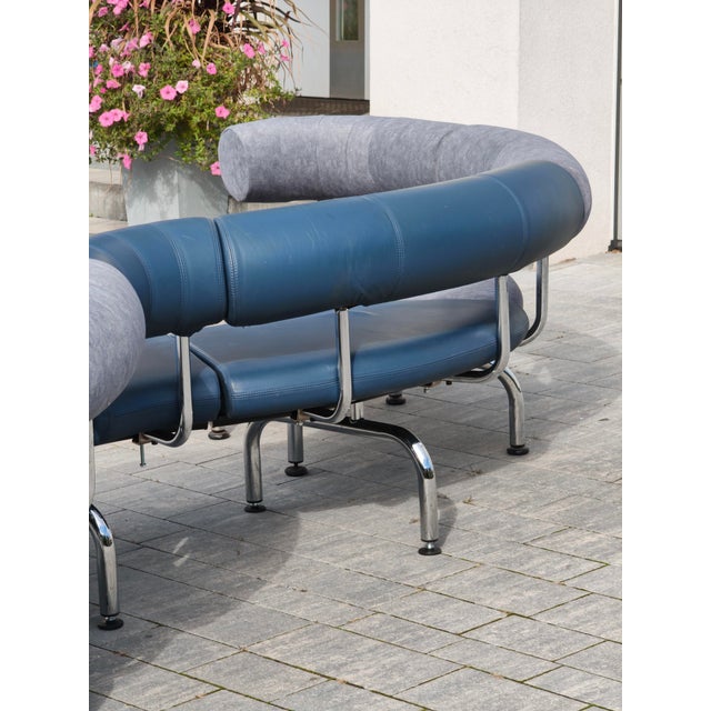 Late 20th Century Large Cobra / Pipeline Modular Sofa by Johannes Foersom and Peter Hiort Lorenzen for Erik Jørgensen, 1980s, Set of 7 For Sale - Image 5 of 13