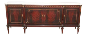 1920's Neoclassic Style Marble Topped Sideboard
