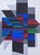 A modern op art serigraph in colors on paper titled "Attika" by Victor Vasarely. Hand signed in pencil on the lower right...