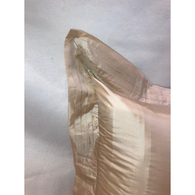2010s Modern Pleated Frame Silk Accent Sham For Sale - Image 5 of 6