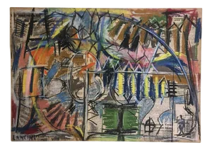 Ermete Lancini, Abstract Collage, 1960s, Mixed Media