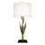 1950s Mid Century Modern Sculptural Tulip Nickel Brass Table Lamp 1950's Russel Wright For Sale