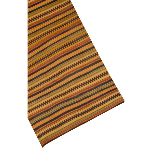 Modern Vintage Turkish Kilim, Handwoven 5'7" X 10'8" For Sale - Image 3 of 5