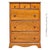 Mid-Century Modern Mid-20th Century Maple "Chest-O-Lite" Dresser & Secretary Desk Combo For Sale - Image 3 of 18