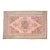 Vintage Turkish Area Rug, 9'9" X 5'4" Hand-Knotted Floral Oushak Carpet, Soft Pink and Taupe Decorative Wool and Cotton Blend Rug For Sale