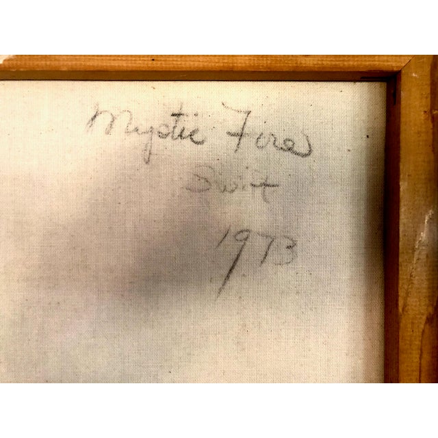 Abstract 1973 Painting, “Mystic Fires,” Signed by Swift For Sale - Image 13 of 13