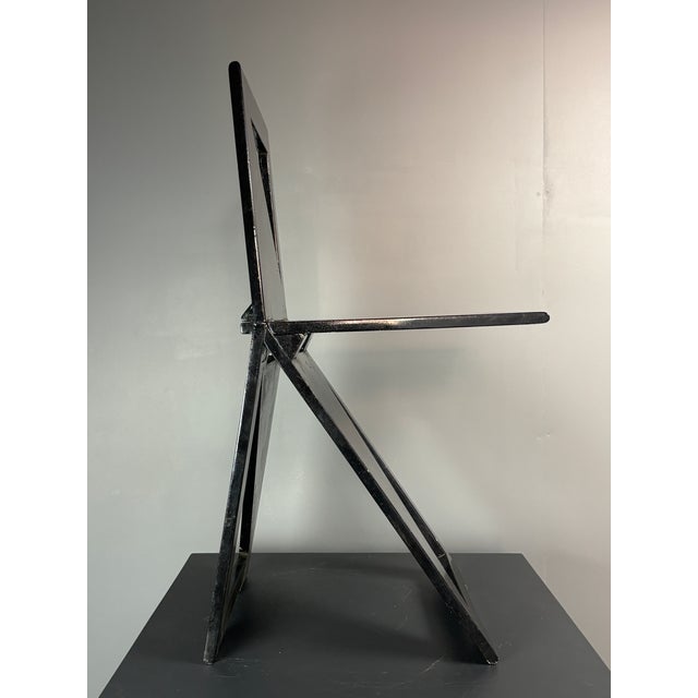 Postmodern Dutch Foldable Side Chair from Eindhoven Design Academy, 1980s For Sale - Image 11 of 18