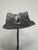 Vintage 1960's Iron floor standing candle stick from France. Signed by the artist on the base. Square base 6.75 x 6.75",...