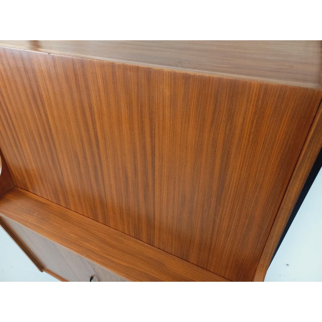 Vintage Modular Secretary Desk Bookcase in Teak and Metal, 1970s For Sale - Image 17 of 18