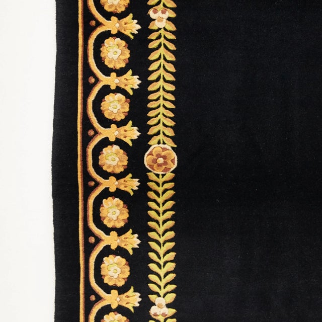 Black Gold Rug by Gianni Versace for Versace, 1980s For Sale - Image 14 of 18