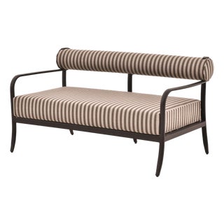 Ashley Childers x SURYA Antibes Loveseat Taupe For Sale
