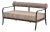 Ashley Childers x SURYA Antibes Loveseat Taupe For Sale