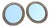 Louis Philippe Oval Giltwood Mirrors, Set of 2 For Sale
