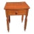 Antique 1860s American Cherry Wood One Drawer Stand Nightstand Side Table For Sale