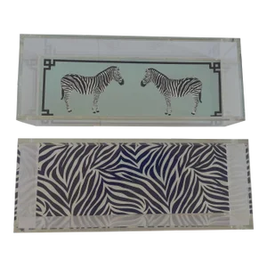 Ox Bow Decor Zebras and Zebra Stripes Accessory Trays - Set of 2