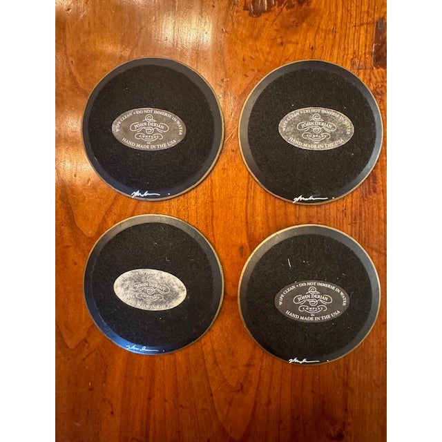 Here's a chance to own charming little decoupage and glass round plates from the iconic New York City designer John Derian...