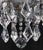 Transparent Vintage Bohemian Molded Glass Crystal Chandelier For Sale - Image 8 of 12