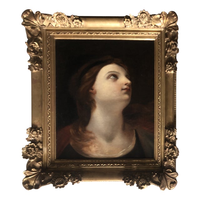 Mary Magdalene in Ecstasy, 1890s, Oil Painting on Canvas, Framed For Sale