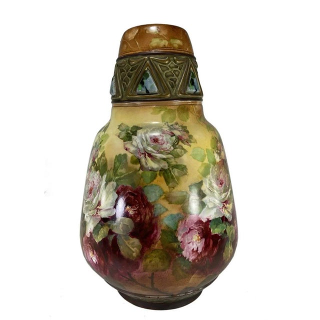 Large Austrian Porcelain Vase 1920’s For Sale - Image 10 of 10