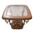 1980s Bernhardt Side/End Table With Glass Top. For Sale