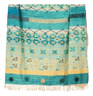 Mosaic Blend Embroidered Throw