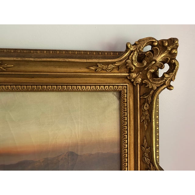 Antique Original Scottish Highlands Landscape Oil Painting by F. Walters For Sale - Image 4 of 7