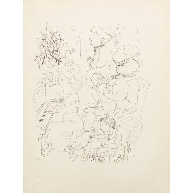 1939 After George Grosz "Heilige Nacht", First Edition Period Offset Lithograph For Sale - Image 10 of 10