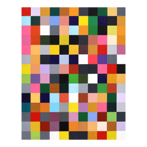 154 Squares v.3 - Modern Color Drenched Abstract Geometric Acrylic Painting by Brandon Neher