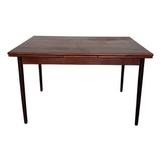 Mid-Century Scandinavian Teak Extendable Dining Table, 1950s For Sale