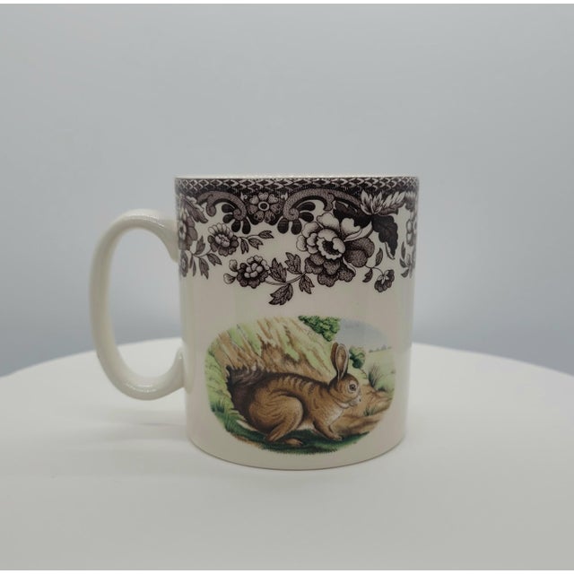 English Late 20th Century Spode Woodland Rabbit Mug For Sale - Image 3 of 9