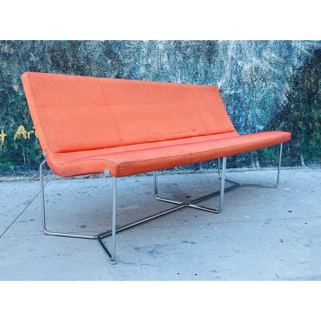 Introducing the Beautiful Modern Sofa Made in the USA by Izzy – the perfect addition to any contemporary living space....