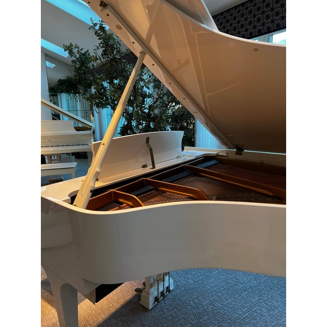 Steinway & Sons Model S Grand Piano With Player Capability and Piano Bench For Sale - Image 14 of 16
