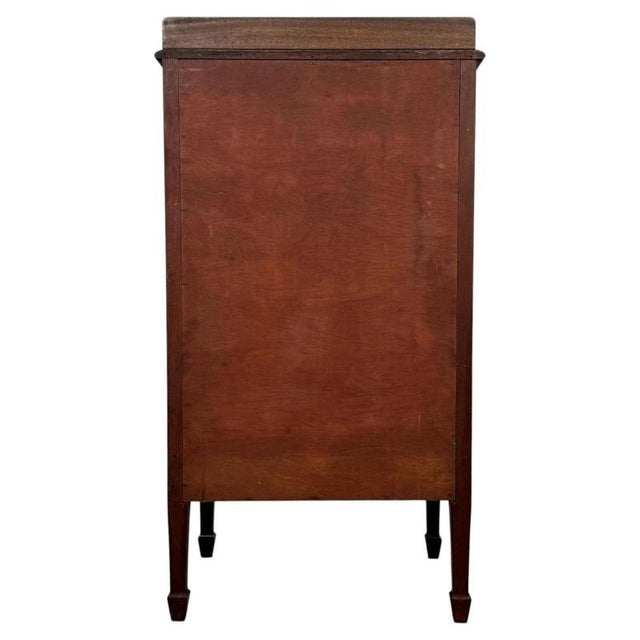 Antique Early 20th Century English Inlaid Mahogany Cabinet For Sale - Image 9 of 13