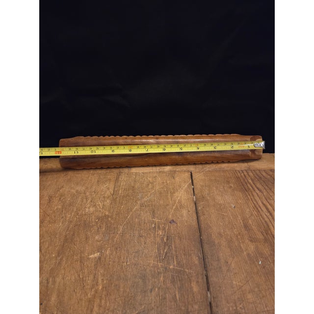 Late 20th Century Dvojnice or Double Barelled Hand Carved Flute For Sale - Image 4 of 4