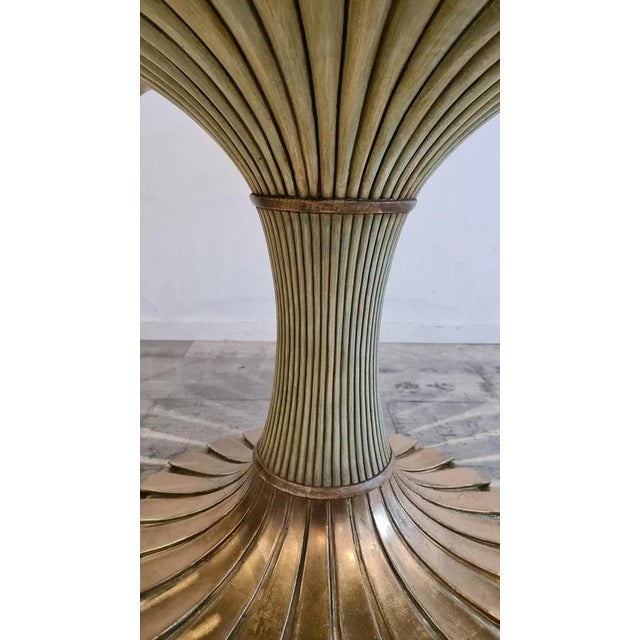 Round Italian Carved Wood Dining Table For Sale - Image 6 of 10