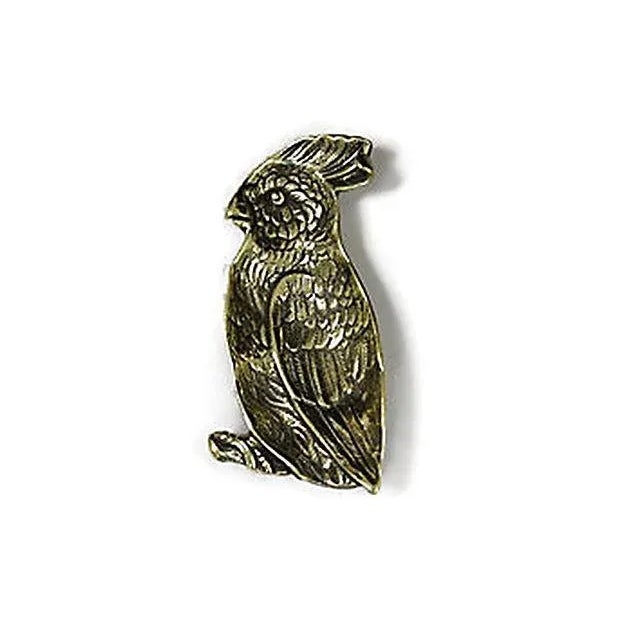 Figurative 19th-C. English Brass Parrot Match Dish For Sale - Image 3 of 3