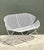 Late 20th Century Mid-Century Modern Salterini “Orange Slice” Metal Mesh Bench For Sale - Image 5 of 18