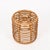 Rattan and Wicker Round Pouf Stool attributed to Tito Agnoli, Italy, 1960s For Sale - Image 3 of 12
