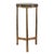 Contemporary Outdoor Indoor Artisan Glass & Brass End Table For Sale - Image 3 of 4