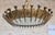 1960s Spanish 1960s Brutalist Gilt Metal Nail Design Sunburst Ceiling Fixture For Sale - Image 5 of 12