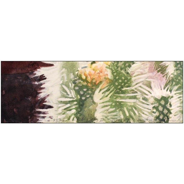 1980s Red Pots II Watercolor Painting, Sandra Kaplan For Sale - Image 4 of 5