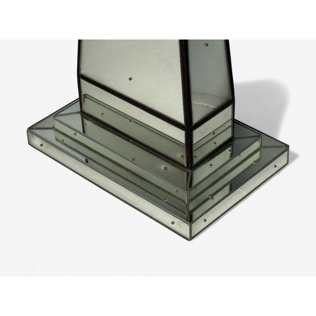 Mid-Century Modern Style, Painted Wood, Distressed Glass, Mirrored Nightstands For Sale - Image 12 of 14