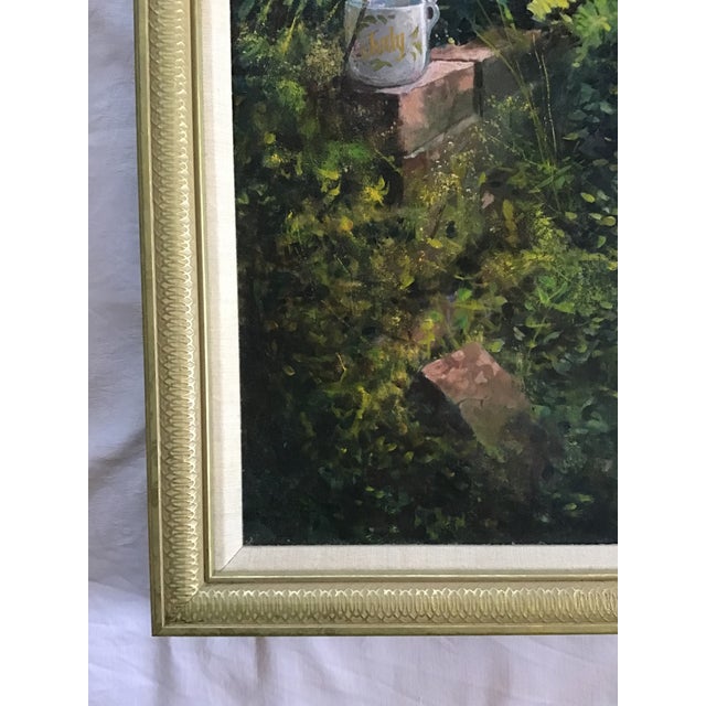1990s Vintage Late 20th Century Oil/Acrylic “Sweet Annie” For Sale - Image 5 of 7