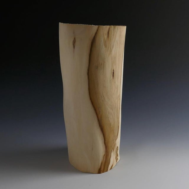 Wood Through the Window Vase in Fig Tree Wood by Yann Marot For Sale - Image 7 of 10