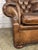 Pair of English Library Club Chairs in Hand-Finished Cognac Leather For Sale - Image 9 of 18
