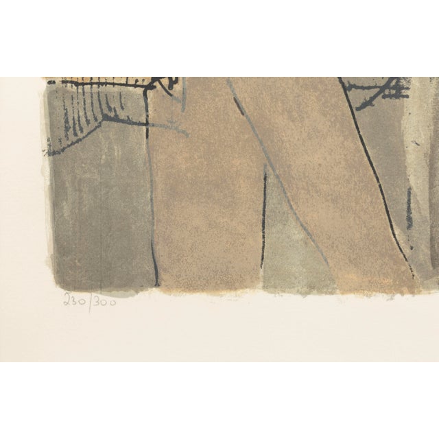 A modern figurative lithograph titled "Simplizissimus II" by David Schneuer. Hand signed in pencil on the lower right with...