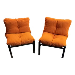 Vintage Lounge Chairs by Carlo Santi, 1970s, Set of 2 For Sale