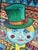 Abstract Signed Cho Vintage Alice in Wonderland Style Painting Abstract Expressionism For Sale - Image 3 of 6
