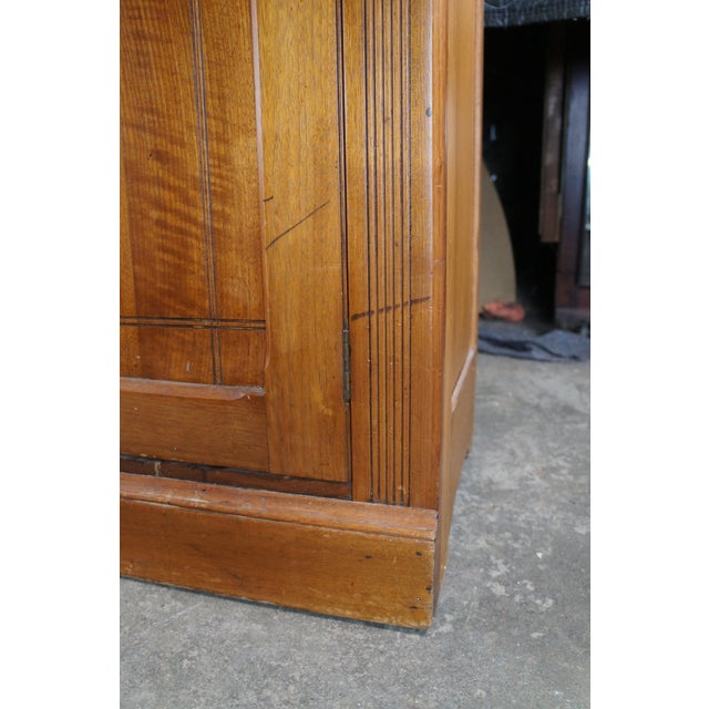 Antique Victorian Cherry Farmhouse Buffet Sideboard Console Cabinet Cupboard For Sale - Image 11 of 15