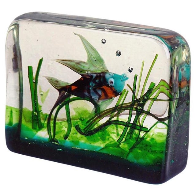 Murano Glass Aquarium attributed to Riccardo Licata for Gino Cenedese, Italy, 1960s For Sale - Image 12 of 12